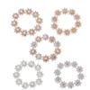 Hairpin Accessories Plating Pearl Buckle Apparel Sewing Snowflake Buttons Rhinestone Button