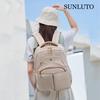 Large Independent PC Shock Inch PC 13 High Density Large Apricot [SUNLUTO] Women's Backpack, Stylish, Waterproof, Anti-Theft, Capacity, Pocket,