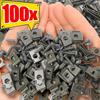100/10sets Car Self-tapping Screw U-Type Clips Tapping Fastener Anti-rust Protection Clip for Car Motorcycle Scooter Iron Sheet