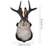 Easter Gift Bunny Head Antlers Wall Hanging Decoration Wall Decor Simulation Rabbit Specimen Resin Art Ornaments Jackalope Decor