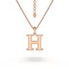 Подвеска-подвеска Estele с буквой "H" из розового золота для женщин/девочек