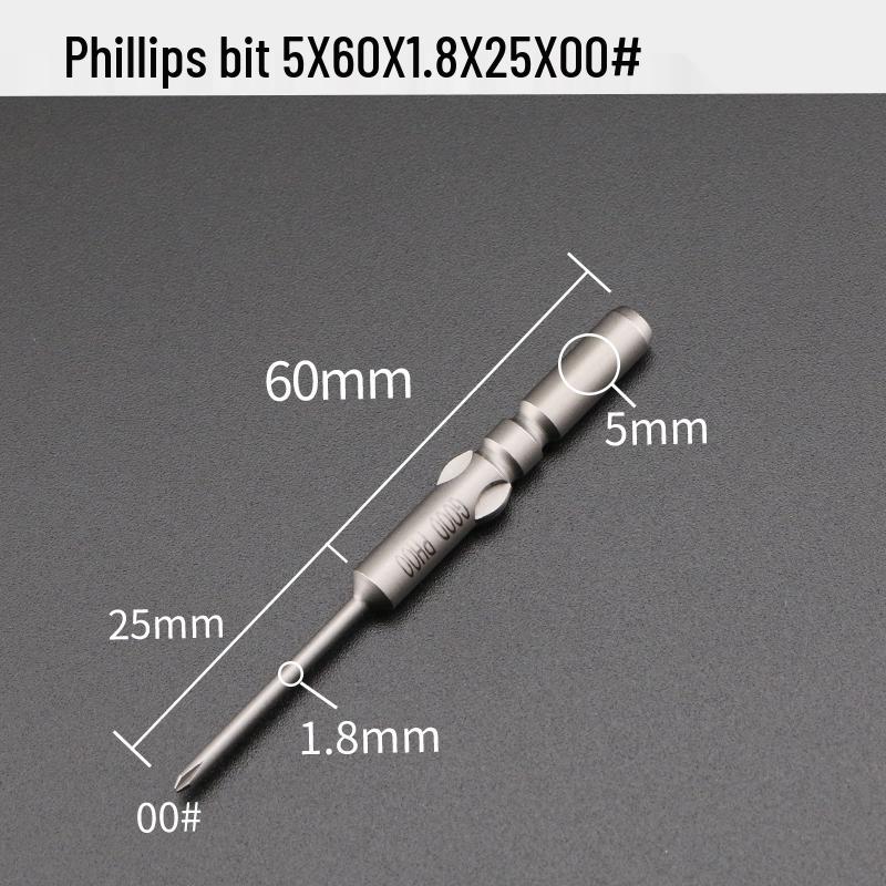 Электрическая насадка-отвертка GOOD801 крестовая Phillips, хвостовик 5 мм, магнитная 3 мм, длина 60 мм