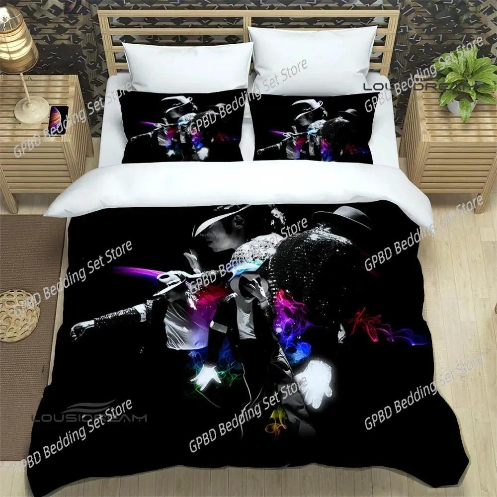 3D Print Michael Jackson Bedding Set Duvet Cover Comforter Bed Set Quilt Cover Pillowcase King Queen Twin Size