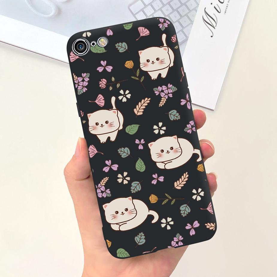 For Apple iPhone 7 8 Plus Case Cute Fashion Painted Back Cover Soft Silicone Phone Case For iPhone 8 Plus iPhone7 iPhone8 Bumper