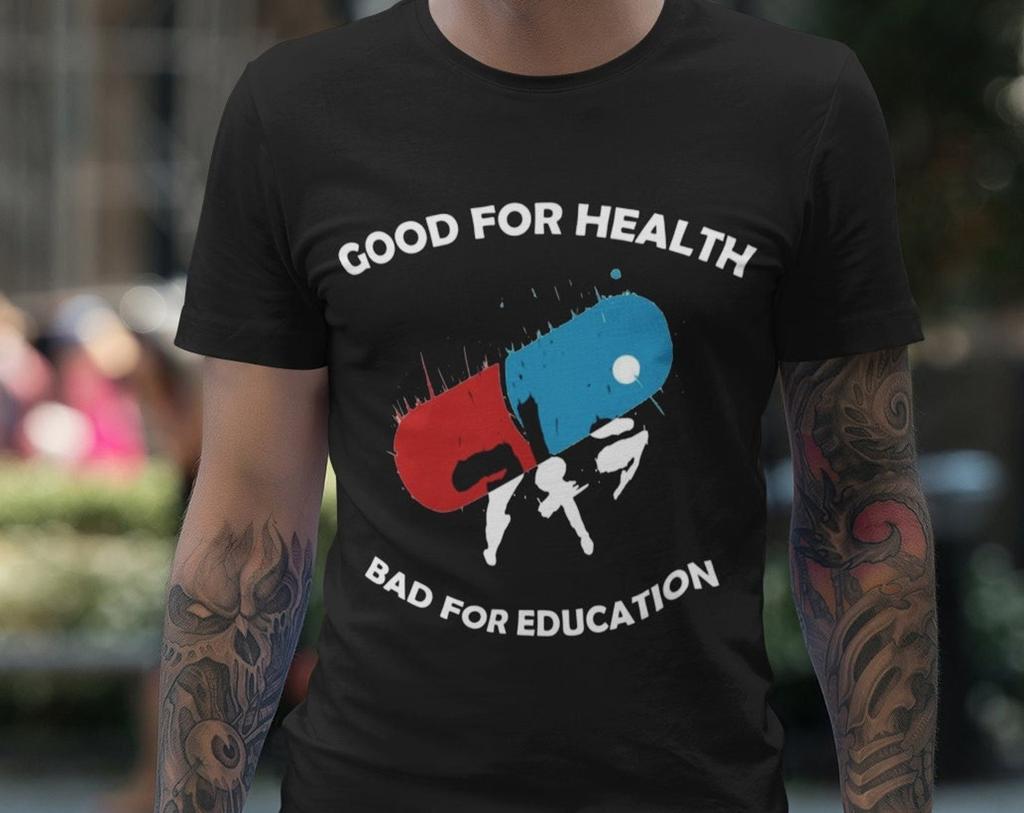 Akira Shirt, Akira Good for Health Bad for Education, Akira T-Shirt, Akira Tee, Akira Clothing, Akira Anime, Anime Tee, Anime Shirt, Tetsuo