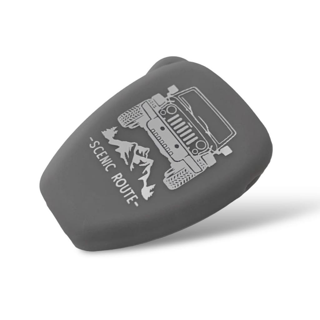 [SUITY] Silicone Cover for Jeep Wrangler JK Jeep wrangler Key, Specially Designed for Anti-Scratch,