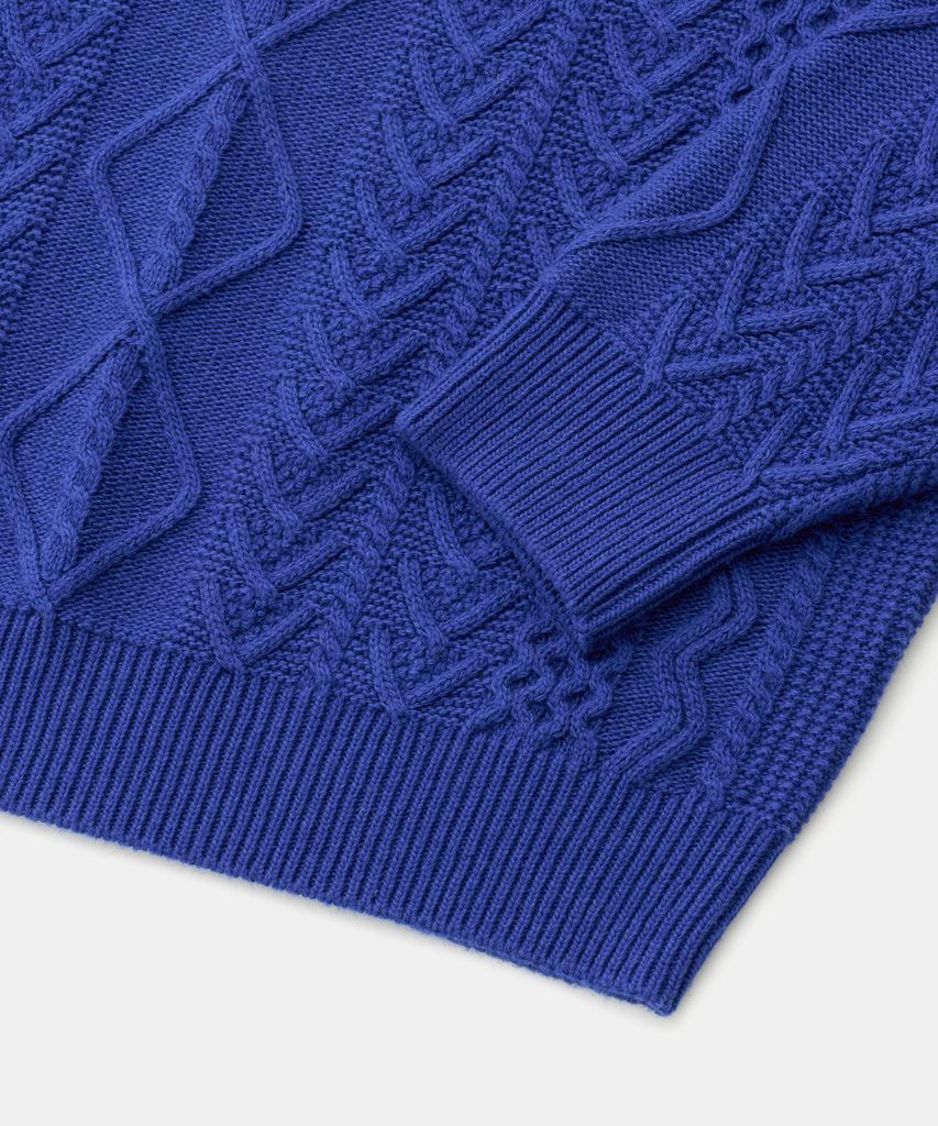 ANOTHER OFFICE Fisherman Cable Knit (Cobalt)