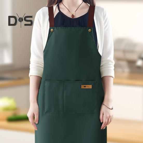 Водонепроницаемый фартук с большим карманом, маслостойкий, пыленепроницаемый, кухонный фартук с регулируемым ремешком, универсальный поварской фартук для мясников и маляров