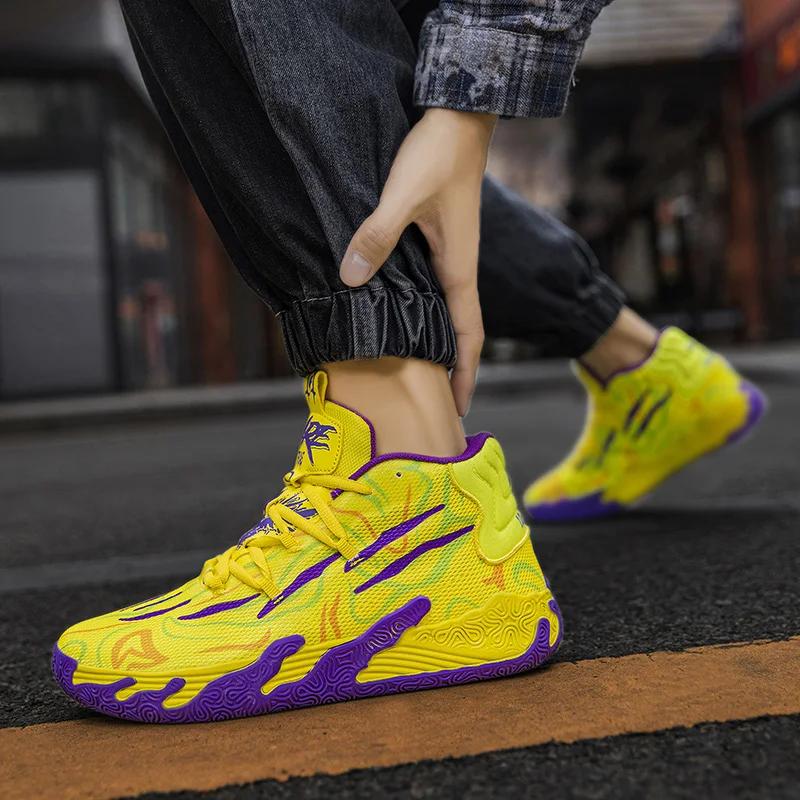 Мужские баскетбольные кроссовки Теплый комфорт Амортизирующие Профессиональные тренировочные кроссовки для тенниса Противоскользящие и износостойкие кроссовки