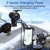 Горячая Распродажа 12 В мотоцикл QC 3.0 USB быстрое зарядное устройство водонепроницаемое с портом Type C новый PD розетка крепление на руль зарядные устройства для мобильных телефонов