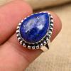 Ювелирные изделия из стерлингового серебра 925 пробы с лазуритом и драгоценным камнем ручной работы для женщин