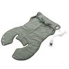 Back Heating Pad Dark Grey Soft Plush Hands Free Design Ergonomic Neck Outline 6 Temperature