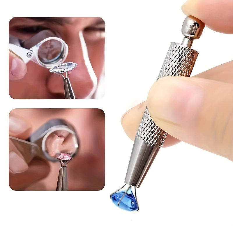 Professional Short Piercing Ball Grabber Tools Metal Prong Pick-up Holder Jewelry Bead Tweezer Catcher