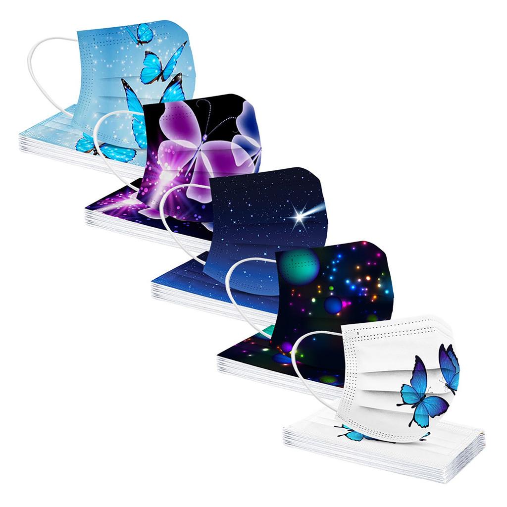 Adult Women Mask Disposable Face Mask Industrial 3Ply Ear Loop 50PC Mask