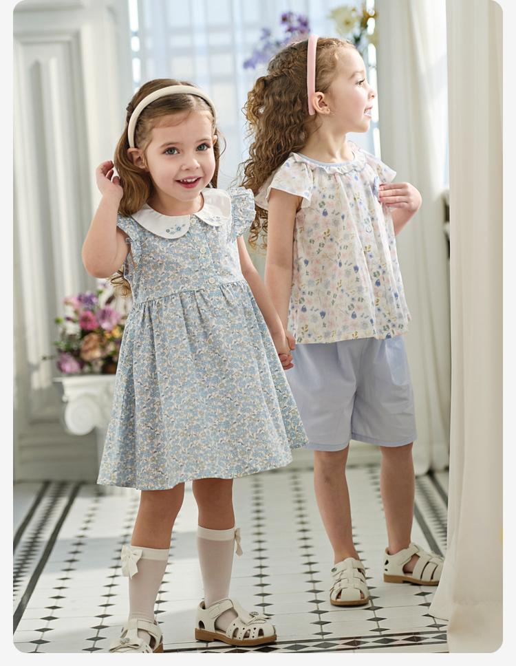 Davidella Girls' Pure Cotton Dress