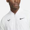 Nike Куртка Dri-FIT Rafa Quick-Dry Zipper Breathable с длинным рукавом Мужские куртки Белого цвета DV2886-100