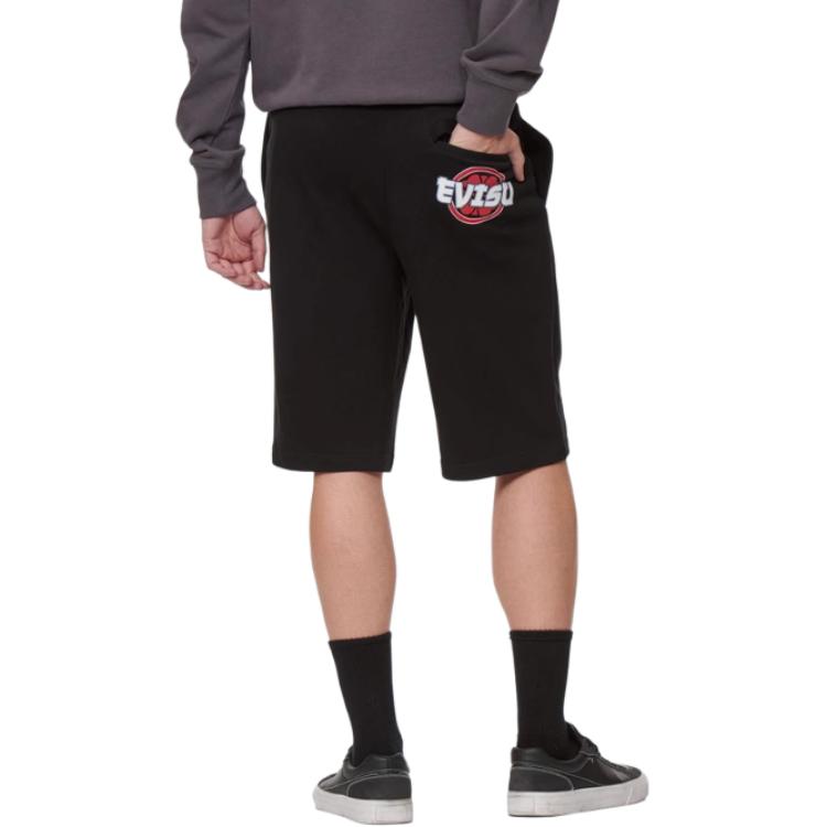 Evisu SS22 Шорты с цветочным принтом и логотипом Мужские шорты Черный 2ESEPM2ST446XXCT