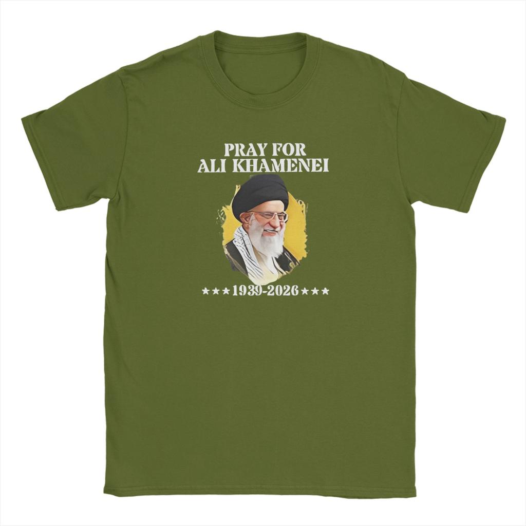 Harajuku T Shirt Beach SSeyyed Ali KKhaUnisexei Novelty T Shirts 100 Cotton Tee Shirt for Unisex Cheap Short Sleeve Clothing