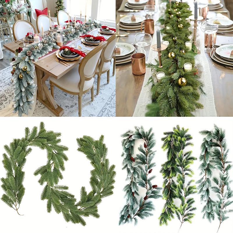 Рождественские гирлянды Гирлянда из норфолкской сосны Искусственная гирлянда 6 футов Зелень