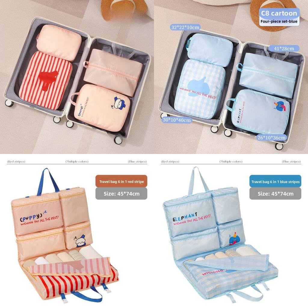 Portable Travel Organizer With Multiuse Trousers And Underwear Storage For Suitcases