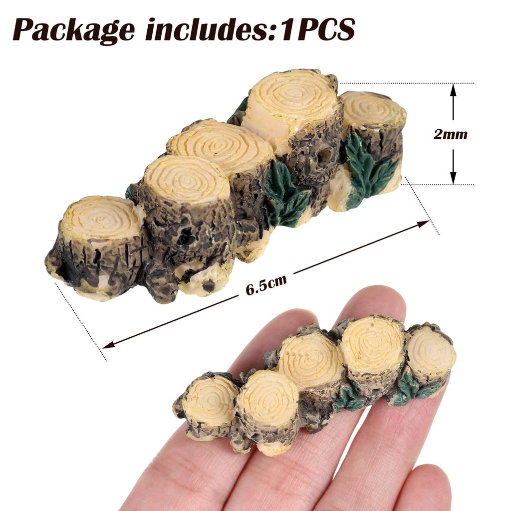 Handmade Stump Bridge For Micro Landscape Decoration Unique Style Fairy Garden Miniatures Tree Stump