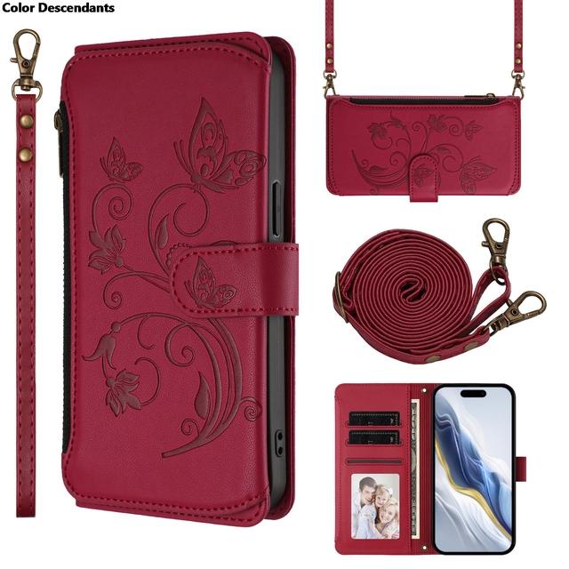 Leather Card Holder Phone Case For OPPO Reno 14 14F 13 13F 12 12F 11 11F 10 9A Pro Wallet Flip Cover