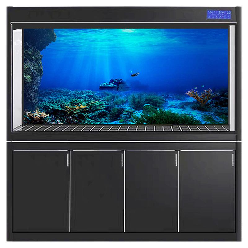 Fish Tank Background Decorative Painting Plants Hd Aquarium Landscape Sticker