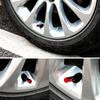 4pcs Car Tire Stem Valve Caps Aluminum Alloy Car Wheel Tire Valve Rim Stem Covers Airdust Waterproof for Automobiles Motorcycl
