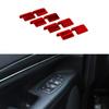 Декоративная накладка на кнопку стеклоподъемника для Jeep Grand Cherokee 07-10/Patriot 2011+ Ярко-красная