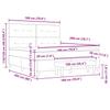 Box Spring Bed with Headboard Dark Gray 200 x 180 cm Velvet