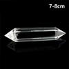 Home Decoration Reiki Treatment Clear Crystal Obelisk Hexagonal Wand Double-pointed White Quartz