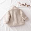 Autumn and Winter Baby Girl Jacket Thick Lamb Wool Infant Toddler Child Warm Sheep Like Coat Baby  Single Breasted Lapel Coat for Babies