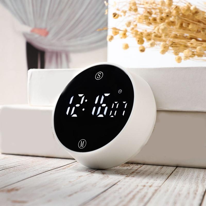 Светодиодный цифровой таймер Магнитный электронный таймер обратного отсчета для приготовления пищи Душ Секундомер Будильник