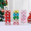 10Pcs/box Tree Ornaments Color Party Decor New Year Gift Xmas Tree Pendent 5cm Decoration Ball Christmas Balls