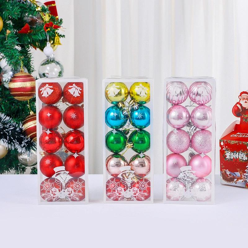 10Pcs/box Decoration Ball New Year Gift Party Decor 5cm Xmas Tree Pendent Color Christmas Balls Tree Ornaments
