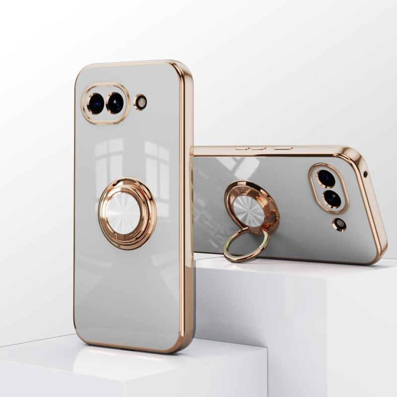 6D Electroplated Ring Holder shockproof case for Google Pixel 11/11 Pro XL/10 Pro XL/10A/9A/8A Soft Phone Cover case