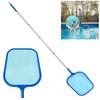 Сачок для листьев бассейна Сетка с мелкой ячейкой Корзина с 5 секциями алюминиевой штанги Инструмент для скимминга бассейна для сбора мусора Спа Пруд