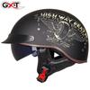 Men Women Lightweight Retro Motorcycle Cycling  Helmet Strong Shock Absorption Anti-fog Anti-scratch
