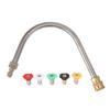 Pressure Washer Extension Wand Stainless Steel Brass 4000psi 1/4 Inch Quick Connect Power Washer