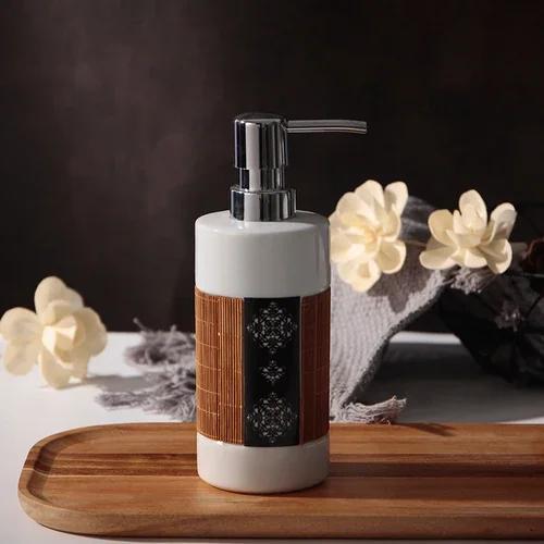 Аксессуары для ванной комнаты Простая керамическая бутылка для лосьона Креативная упаковка моющего средства Бутылка для дезинфекции рук Дозатор для мыла
