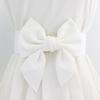 Women Elegant Large Bowknot Elastic Belt Dress Decorative Versatile Wide Belt Elastic Waistband Decoration