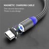 Магнитный зарядный кабель для быстрой зарядки, кабель Micro USB Type C для IPhone, Samsung, Xiaomi, Huawei, магнитный провод для мобильного телефона