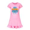 5195 Kids Girls Steal a Brainrot 67 Six Seven Printed Ruffle Short Sleeves Casual Dress