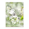 Spring Sunflower Sakura Windmill Farmhouse Church Green Landscape Poster Wall Art Canvas Painting For Living Room Home Decor