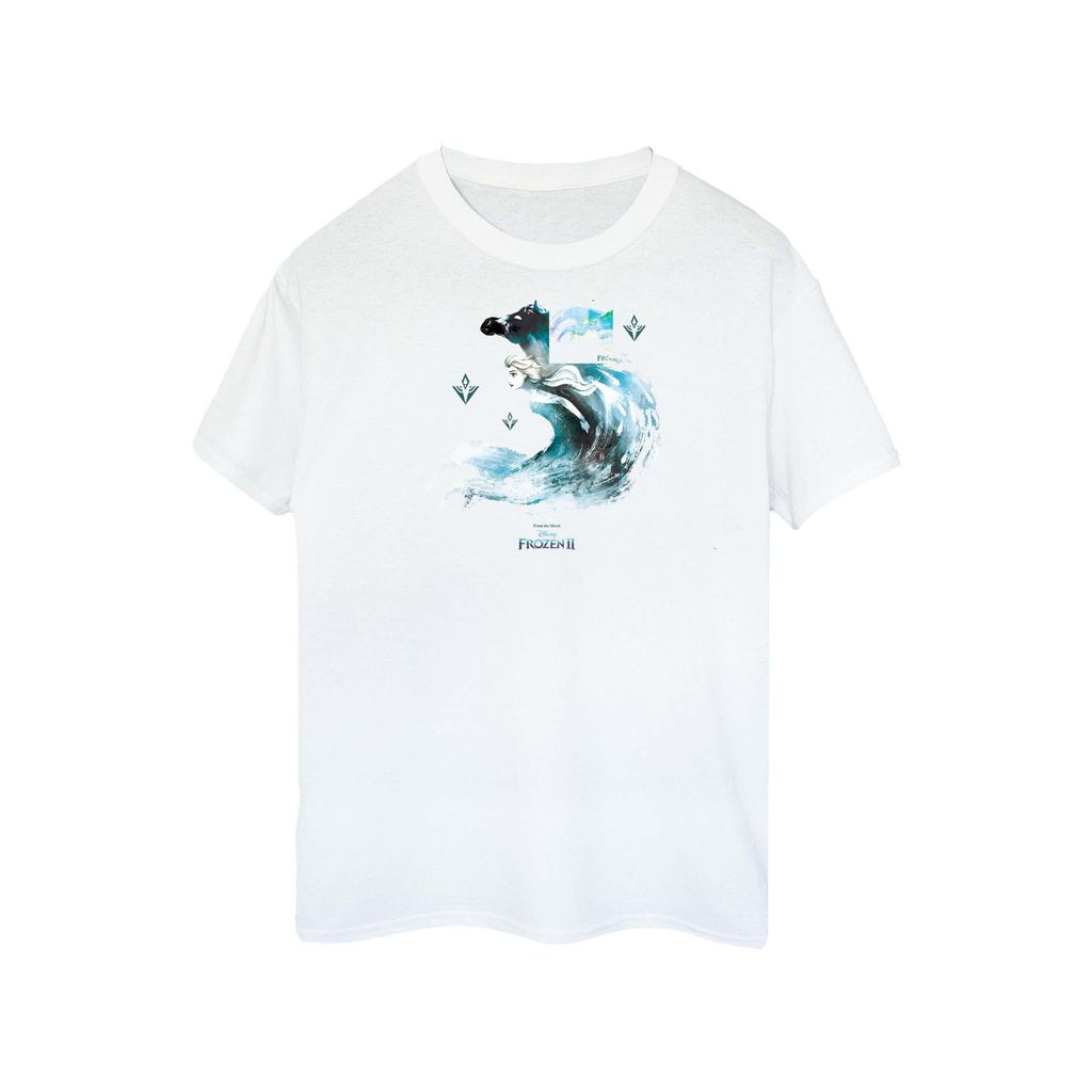 Disney Womens/Ladies Frozen 2 Elsa With Nokk The Water Spirit Cotton T-Shirt