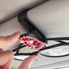 Multifunctional Sunglasses Clip Rhinestone Car Sun Visor Accessories  Driving Accessories