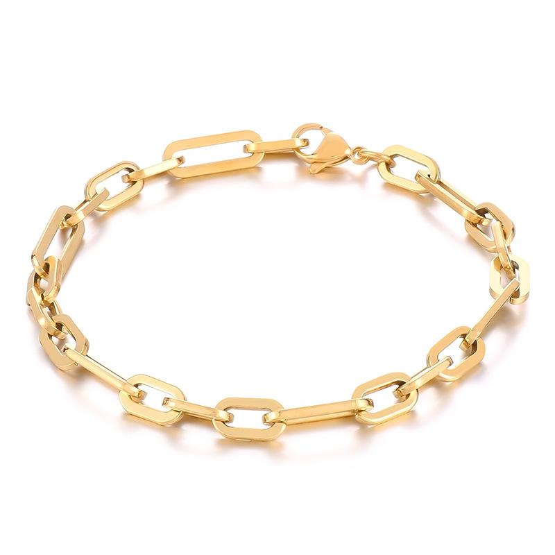 Титановая сталь Хип-Хоп Tide Brand 3 :1 универсальный браслет из нержавеющей стали с круглой цепочкой