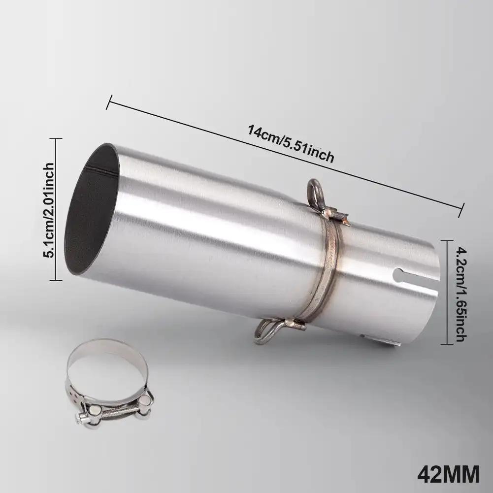 Модификация выхлопной трубы мотоцикла, средняя часть выхлопной трубы 28-45 мм, адаптер, секция выхлопной трубы 51 мм, неразрушающая установка