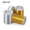 100 Metres New Handmade Crafts Gold Wire Embroidery Thread Sewing Machine Cross Stitch