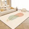 Luxurious Faux Cashmere Area Rug for Living Room, Bedroom, and More - Modern Nordic Design with Plush Texture, Sofa & Coffee Table, Study & Cloakroom